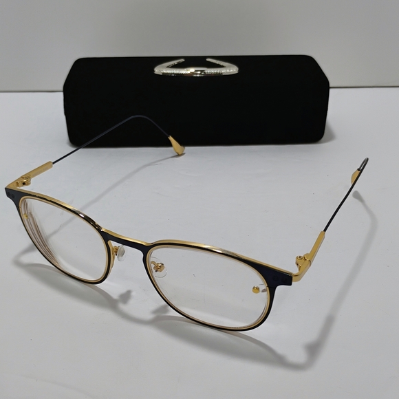 teka Accessories - TEKA Prescription Eyeglasses 477 CCL.3 Blue Gold Metal 49-19-140